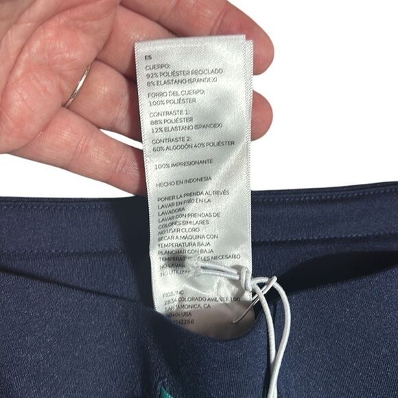 Figs women’s medium tall Zamora freex scrub pants navy w teal drawstring new - Picture 4 of 6